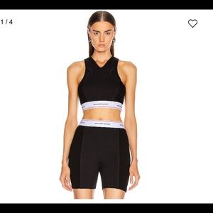 Alexander Wang T biker short and bra set